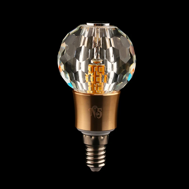 

MS-MiSSYOU luxury Crystal LED Bulb Lights Bedroom Wall lamp Crystal led bulb E27 E14 Sphere shape Led Light For chandelier