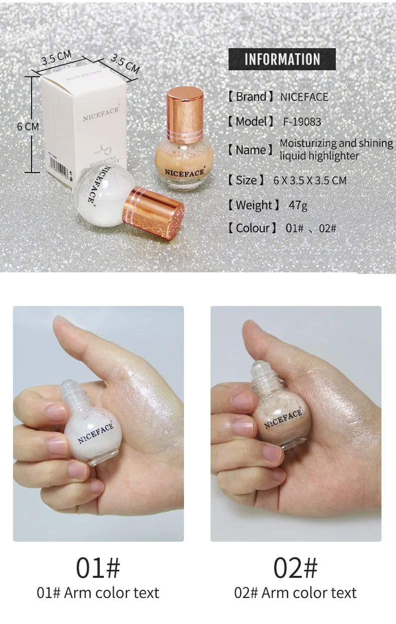 Алмазные блестящие осветляющие консилер жидкий торт осветляет кожу цвет основы