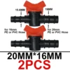 SPRYCLE Waterstop Barb Connector Mini Valve 16mm 20mm 25mm 4/7mm 8/11mm Drip Irrigation Garden Hose 1/4 1/2 3/4 Watering System 6