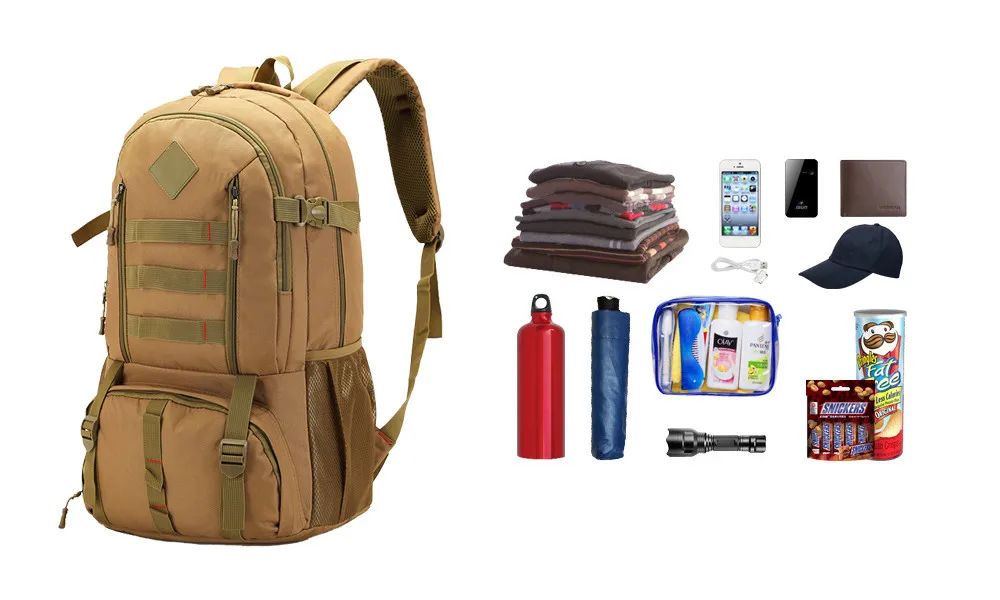 SFIT 50L тактический рюкзак нейлоновый водонепроницаемый походный охотничий рюкзак туристический рюкзак для спорта на открытом воздухе Большая вместительная мужская сумка