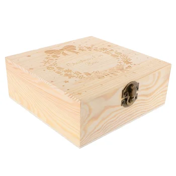 

1Pc Gift Case Packaging Box Wooden Box Storage Box Storage Case For Candy Jewelry Christmas Apple