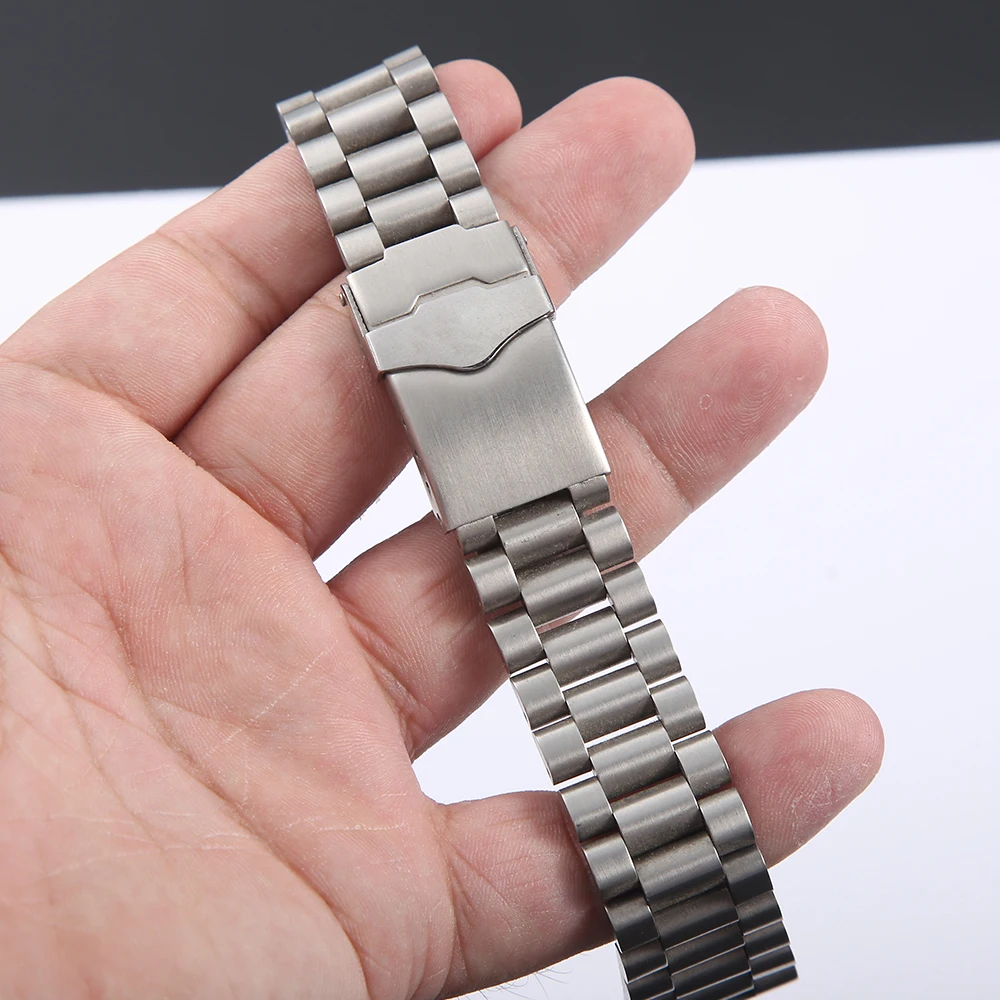 20 22 мм Серебристый высококачественный стальной ремешок для часов Tag Heuer CARRERA F1 серебряный мужской браслет на запястье с Т-образной застежкой