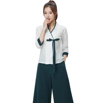 

2020 beauty clothing chinese style beautician medical work clothes spa massage uniform women sets female sauna foot bath suit