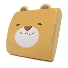 Милая мультяшная дышащая подушка для поясницы с эффектом памяти, поясничная Подушка для спины и талии, подушка для путешествий, поясная подушка для автомобильного сиденья