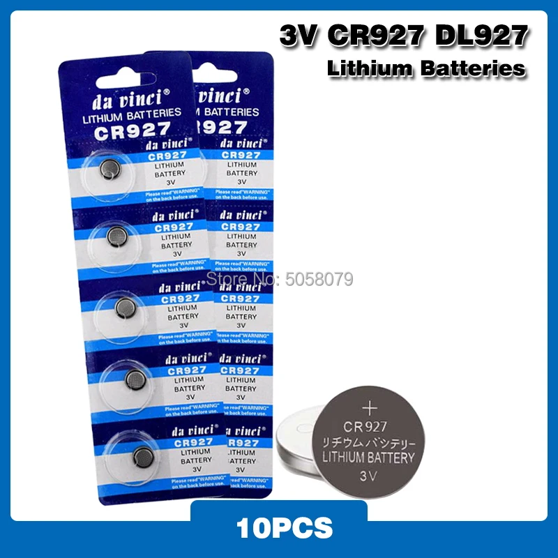 CR927 10 шт./упак. кнопочные батареи BR927 ECR927 5011LC монетная литиевая батарея 3V CR 927 DL927