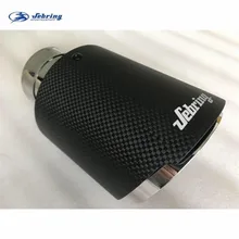 sebring The New Stainless steel carbon fiber car tail throat exhaust pipe modified muffler bright  tail pipe cover tips sebring carbon brazed double outlet muffler modified tail throat car stainless steel exhaust pipe universal modified tail pipe