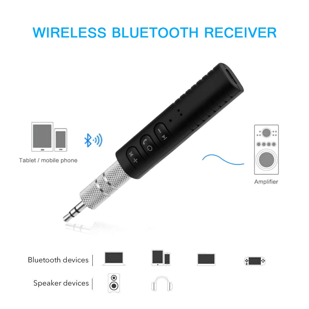 Автомобильный беспроводной bluetooth-приемник 3,5 мм разъем Bluetooth аудио Музыка приемник адаптер Динамик адаптер для наушников аудио стерео для автомобиля
