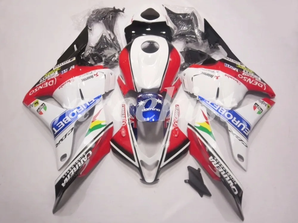 Литьевая Форма ABS мотоцикл обтекатель комплект подходит для CBR600RR F5 2009 2010 2011 2012 Кузов Набор на заказ красный белый