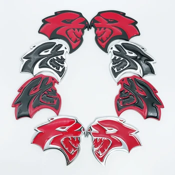 

For Dodge Hellcat SRT JCUV Caliber RAM Journey Charger Caravan Challenger Avenger Durango Side Front Metal Badge Exterior Car