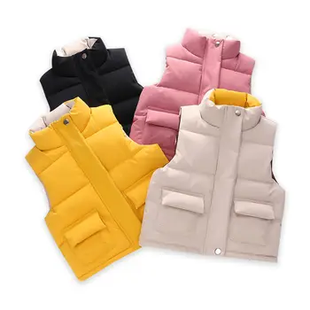 

Children's Clothing Children's Down Cotton Vest Autumn and Winter New Baby Vest Boys and Girls Thickened Outer Wear Vest