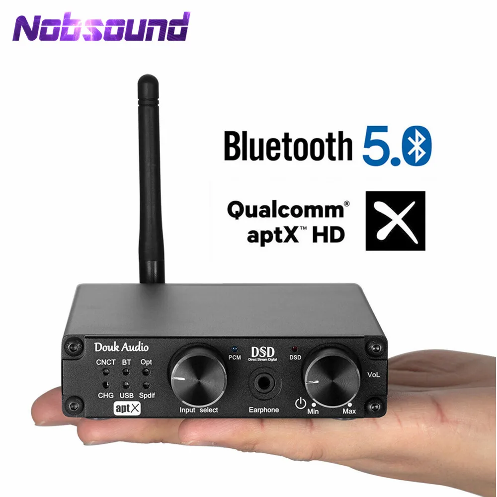 Мини Bluetooth 5,0 USB XMOS DAC DSD256 PCM384K Декодер Усилитель для наушников приемник APTX DSD