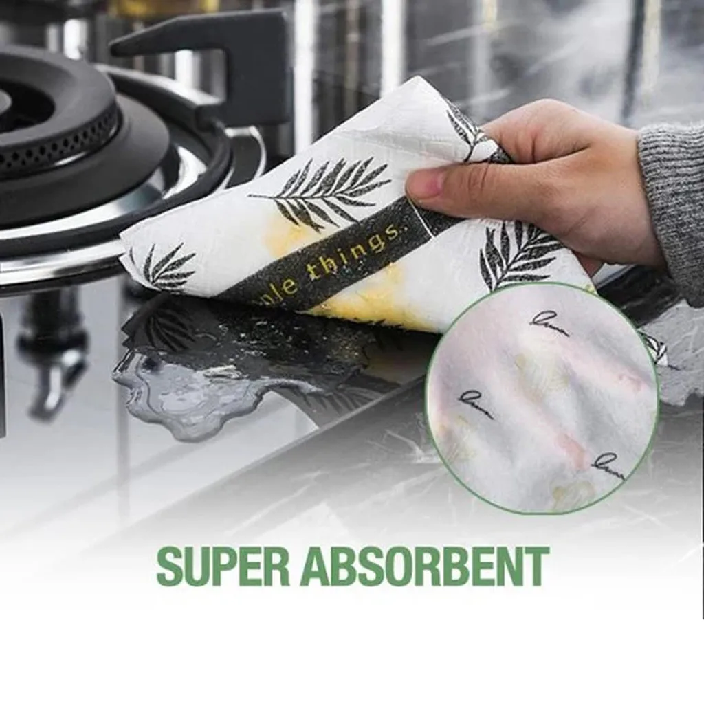 30 sheets kitchen breakpoint thick lazy cleaning cloth is not easy to break absorbent dish towel new biodegradable кухонные T5