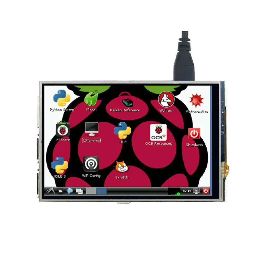 3 5 дюймовый ЖК дисплей MHS + сенсорный экран для Raspberry Pi 4B|ЖК-экраны и панели