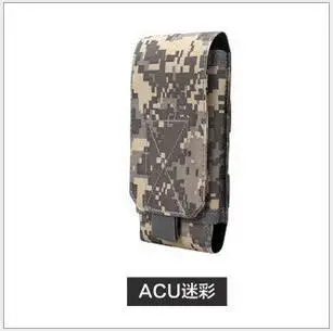 ACU Открытый Камуфляж Сумка тактический армейский держатель для телефона спортивный пояс водонепроницаемый нейлон EDC Спорт Охота Камуфляж сумки в рюкзаке - Цвет: ACU