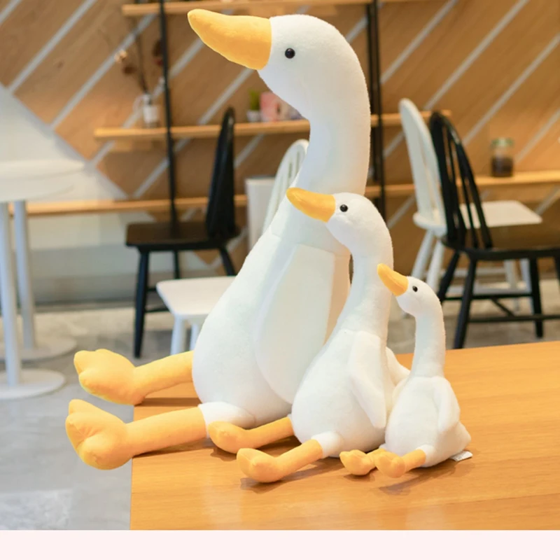 32cm 45cm 100cm A Duck Plush Toy Cute Lifelike Plush Duck Pillow 3 Colors Kids Toys Home Decor Birthday Gift for Children 32cm electric luminous music sliding children s toy set will glide to learn to talk parent child interactive number plush toy