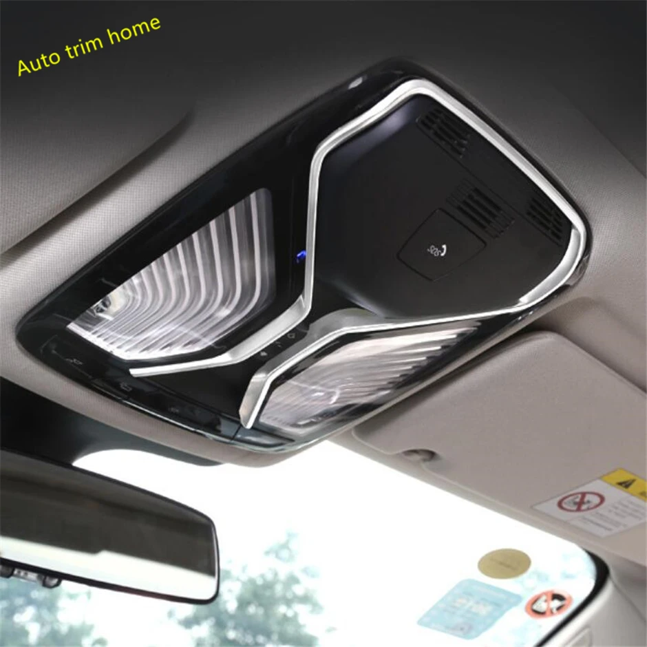 

Lapetus Front Seat Roof Reading Lights Lamp Frame Cover Trim Fit For BMW 3 Series G20 2019 2020 ABS Matte / Auto Accessories