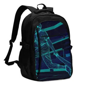 

Backpack USB Charge Women Baseball Player After Hitting A Ball Student Backpack Letters Print School Bag Teenager Girls Backpack