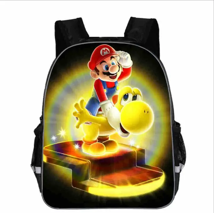 Super Mario Bros Соник печать детский сад Infantile маленький рюкзак для детей мультфильм школьные сумки детей