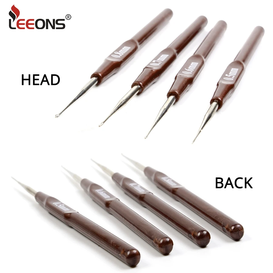크로 셰 뜨개질 후크 가발 액세서리 도구 바늘 크로 셰 뜨개질 잠금 4Pcs 가발에 대 한 환기 바늘 Dreadlocks 만들기 머리 띠 짜기