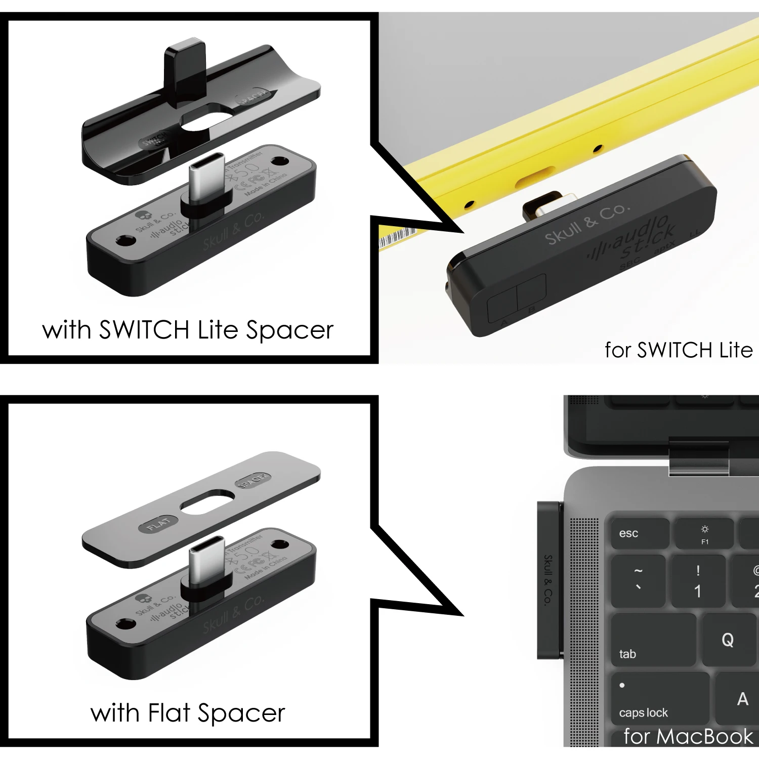 Crânio & co. audiostick bluetooth 5.0 transmissor
