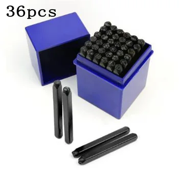 

Black Stamp Punch Craft Wood Plastic Aluminum Hardwood Hand Tools 36pcs