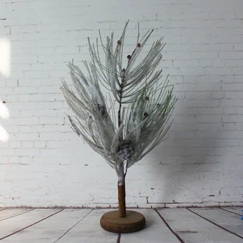 

Christmas Pine Tree with Pinecones Christmas Pine tree with pinecones Winter Wishes Snow Tabletop Pinecones Antique Style