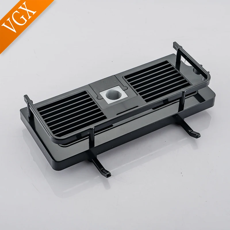 storage rack shower shelf bathroom storage shelf storage shelf bathroom shelf bathroom accessories toilet shower rack shower rack VGX Bathroom Rod Shower Storage Shelf Rack Holder Organizer With Hooks Hanging Basket Shelves for Toilet Bathroom Accessories