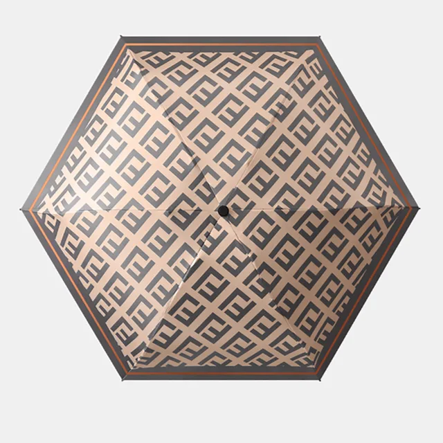 Mini Esernyő 6 Bordák Luxus Nők Esernyők Anti Ultrikus Parasol Ötszeres Divat Napvédelem Kis Vinil - Image 3