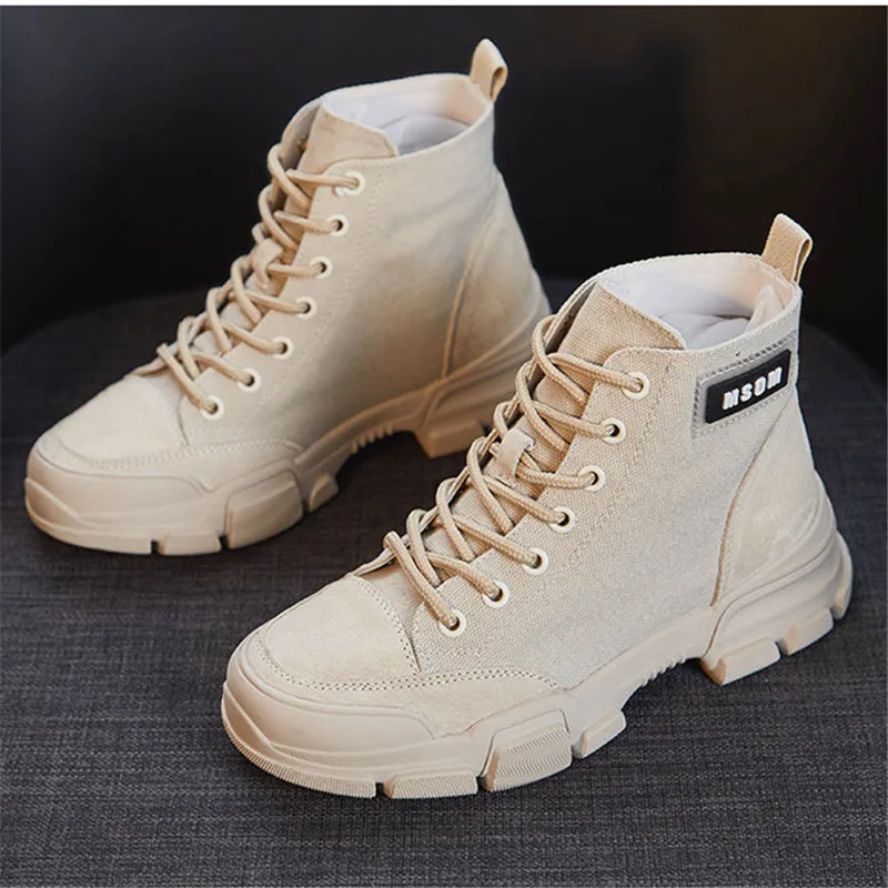 Womens Casual Fashion Leather Martin Boots Lace up Combat Motorcycle Ankle Boots 