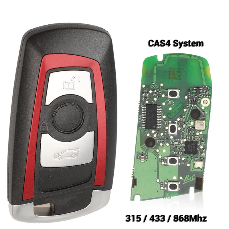 JINGYUQIN CAS4 868/315/433MHZ CAR REMOTE SMART KEY FOR BMW 1 3 5 7 SERIES CAS4 SYSTEM AUTO VEHICHLE ALARM KEYLESS FOB