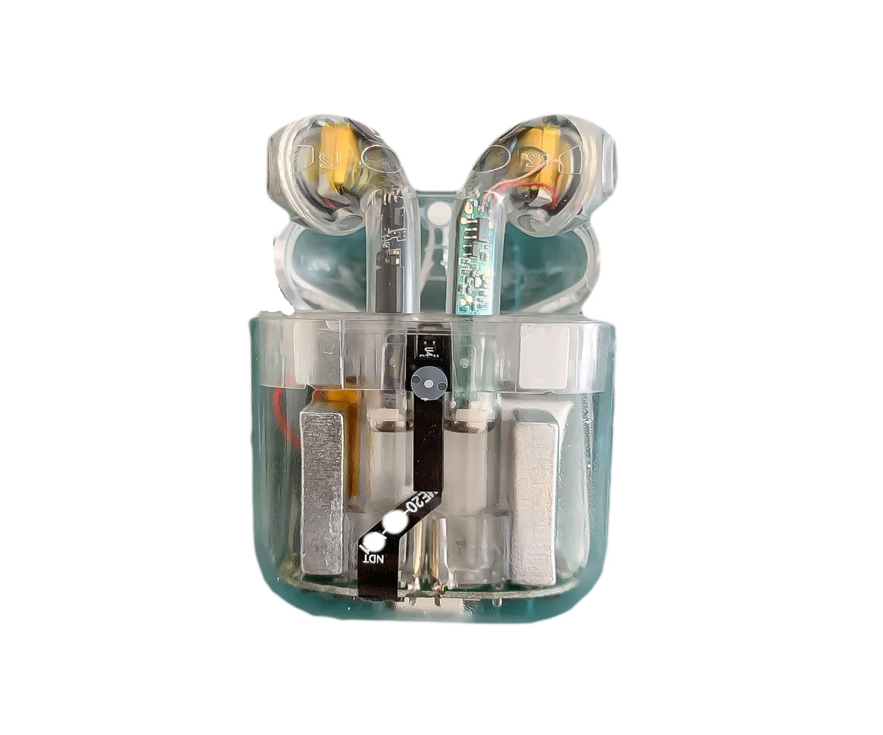 high quality clear TWS earbud with charging case transparent earphone rename GPS wireless for IOS Android | Электроника