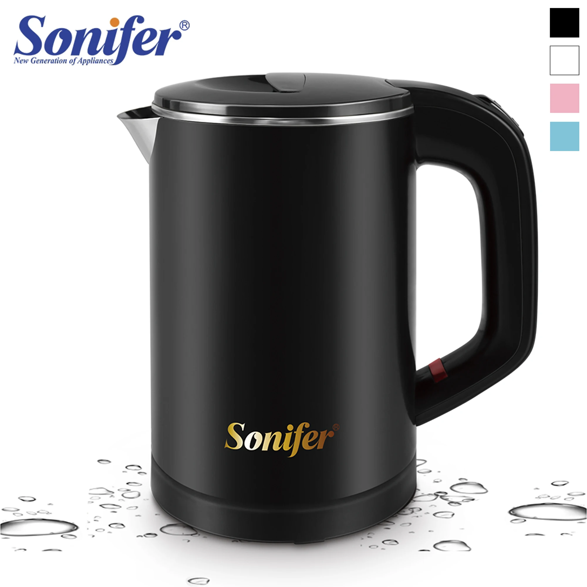 0.6L Travel Kettle Mini Electric Kettle Stainless Steel Cordless Portable 600W Heating Electric Water Boiler Teapot Pot Sonifer