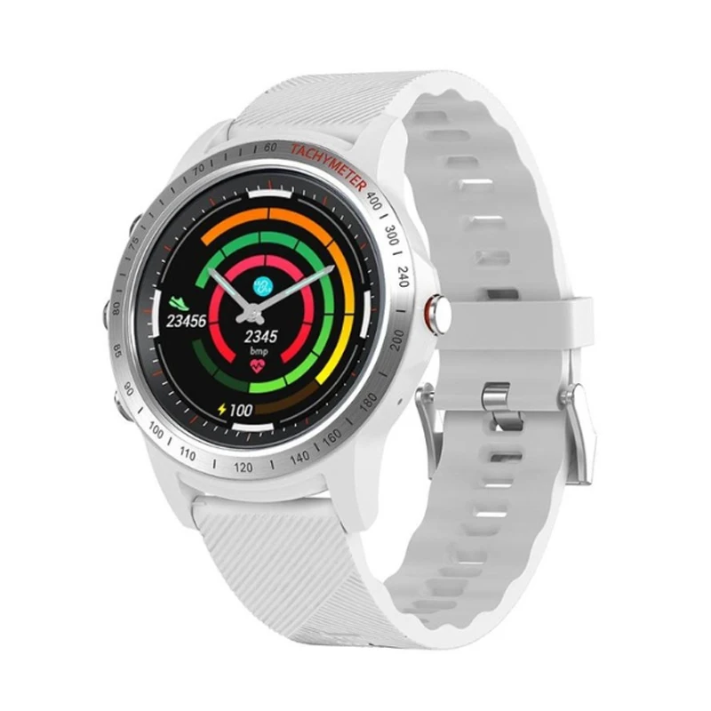 Белый Умные часы smartband bluetooth фитнес-трекер Водонепроницаемый Будильник умный Спортивный Браслет Смарт-часы kinyo pk l5 h66 q1s - Цвет: Белый