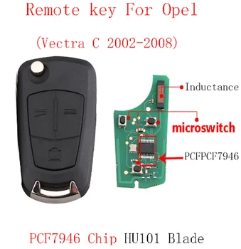 

SPCFOR Transponder Chip PCF7946 Remote Key 2B for Vauxhall Opel Corsa D 2007-2012 3B for Opel Vectra C 2002-2008 Original Key