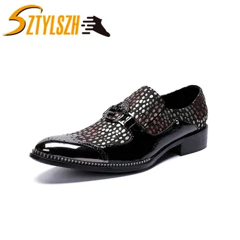 

European Style Handmade Genuine Leather Men Formal Shoes Office Business Breathable Wedding Dress Shoes Luxury Fashion Loafers