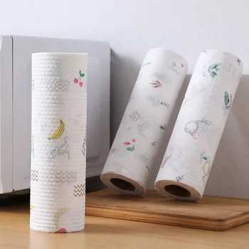 

Disposable Cleaning Printed Lazy Cleaning cloth Cloth Oil-free Dishcloth Absorbent Nonwoven Decontamination Paper Hand Towel