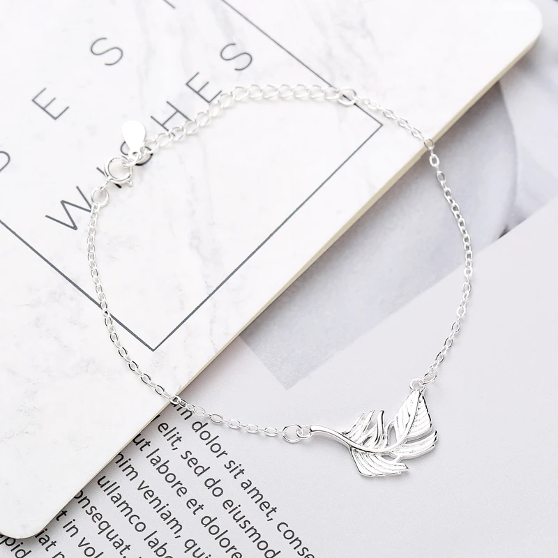 Новые модные ювелирные изделия красивые браслеты из стерлингового серебра 925 пробы Простые индивидуальные Милые Браслеты