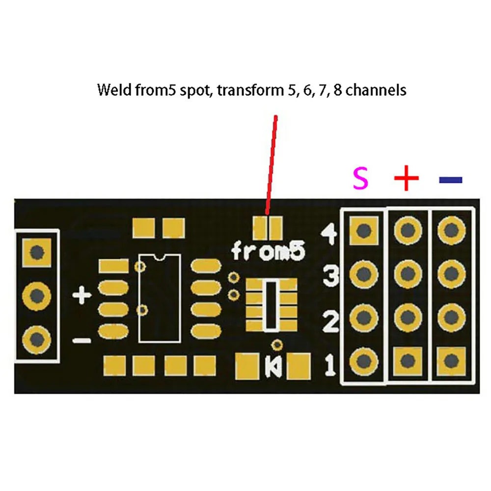 High quality SBUS To PWM Servo Decoder Steering Gear for Receiver output Steering Gear Spare Parts