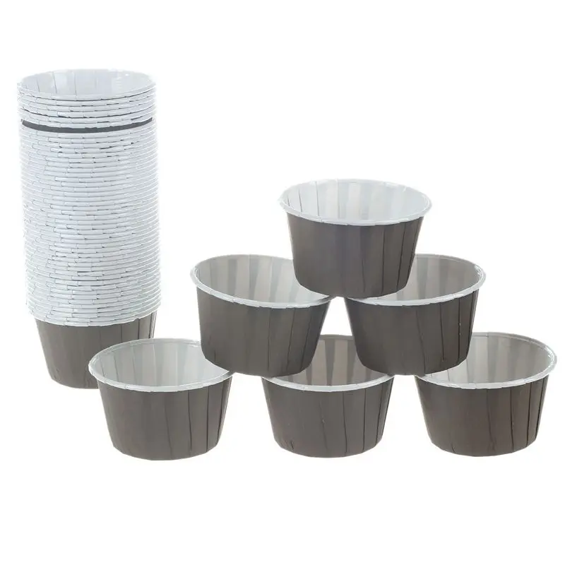 New 50X Paper Baking Cup Cake Cupcake Cases Liners Muffin Dessert Wedding Party Color:Rose red