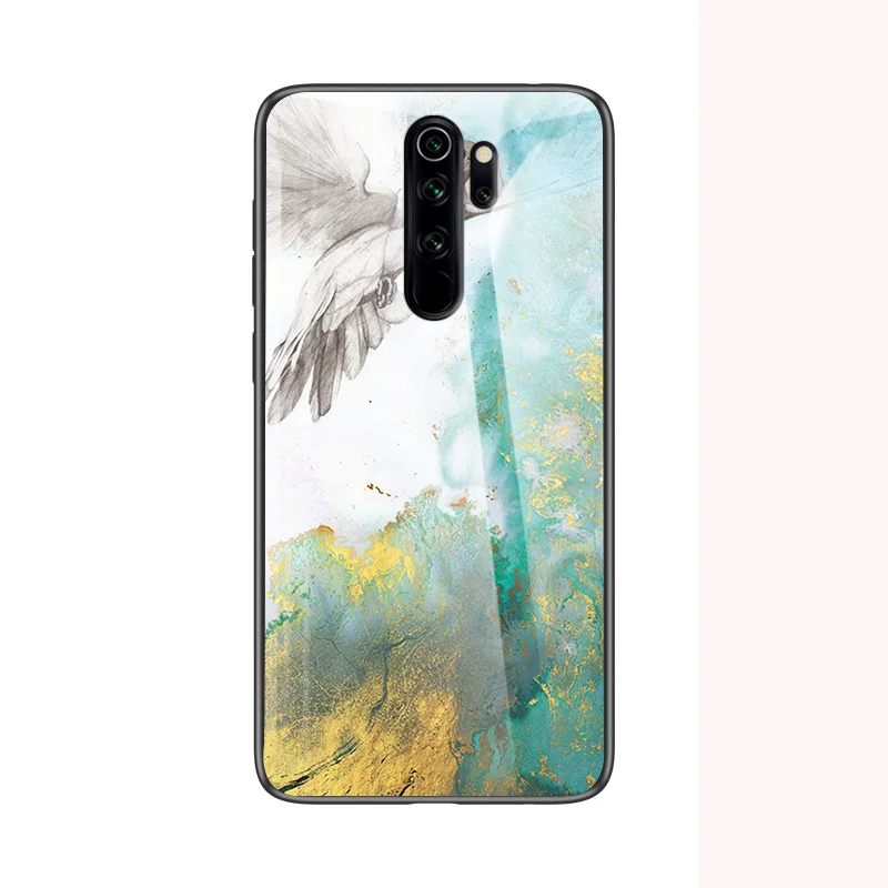 Крепление для спортивной камеры Xiaomi Redmi 8 чехол, мраморный узор закаленное Стекло задняя крышка чехол для телефона для Xiaomi Redmi 8A Note 8 Pro 5 6 6A mi 8 9 Se K20 - Цвет: 2