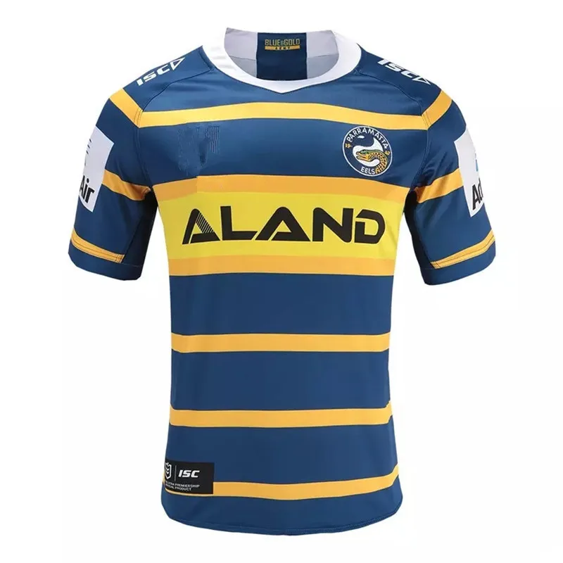 PARRAMATTA EELS футболка для регби Размер: S-XXXL принт на заказ номер имя качество идеальное - Цвет: 2019 HOME