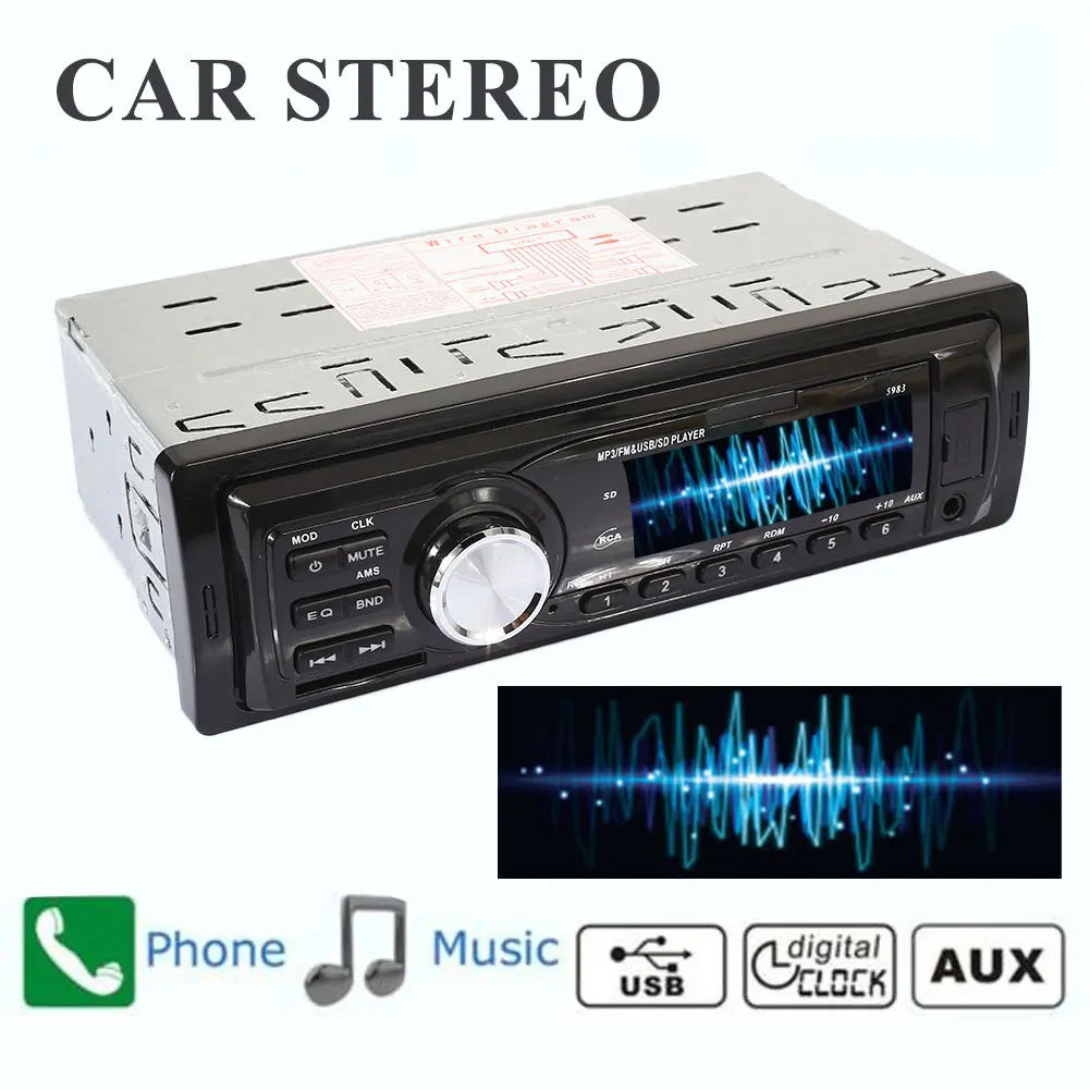Черный MP3 плеер Автомобильный радиоприемник салона автомобиля MP3
