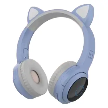 

XY203 Bluetooth 5.0 Wireless Cute Cat Ear Shape Luminous Headphone Sport Headset