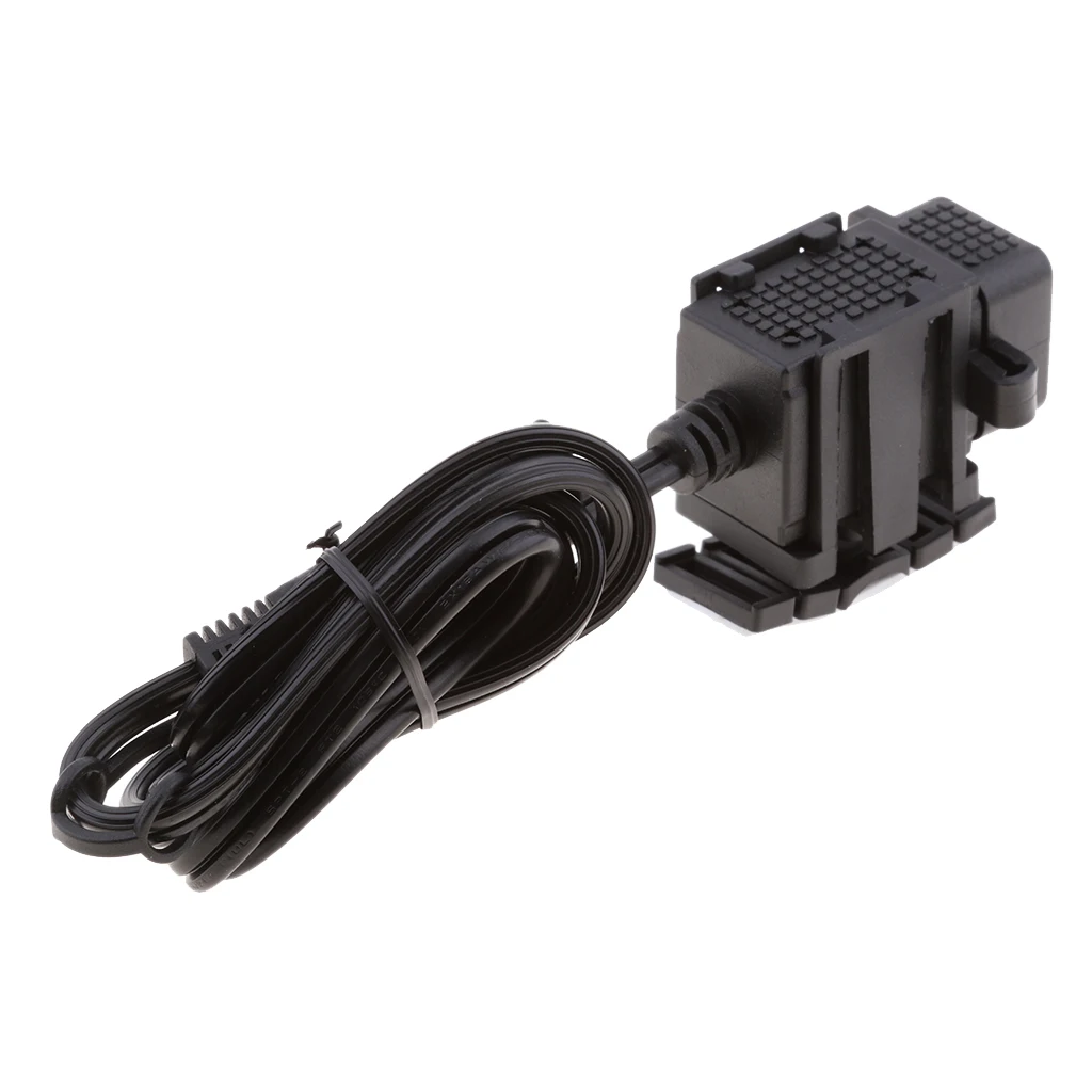 Водонепроницаемый SAE к USB кабель адаптер 2.1A и 1.0A двойной USB порт разъем питания для мотоцикла смартфон планшет gps