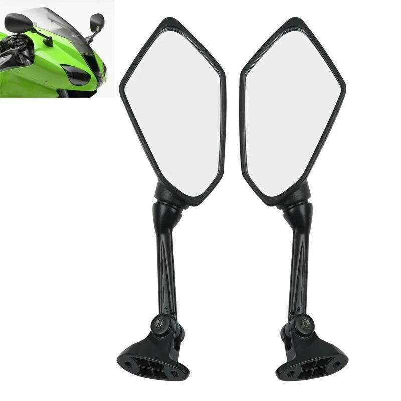 

Мотоциклетные черные боковые зеркала заднего вида для kawasaki ZX6R ZX-6R ZX600R 2009 2010 2011