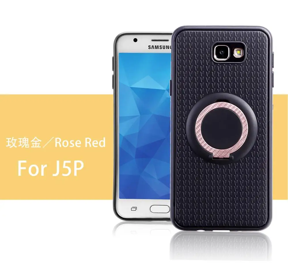 Rose glod Роскошные 3 в 1 кольцо чехол с магнитным кронштейном для samsung Galaxy J5 J510 J710 J3pro J5pro J7Pro J5 J7 A3 A5 A7 удобный автомобильный br - Цвет: Rose glod