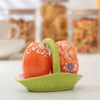 

Set for spices "Easter eggs", 2 pcs: salt and pepper shaker 45 ml, on a stand