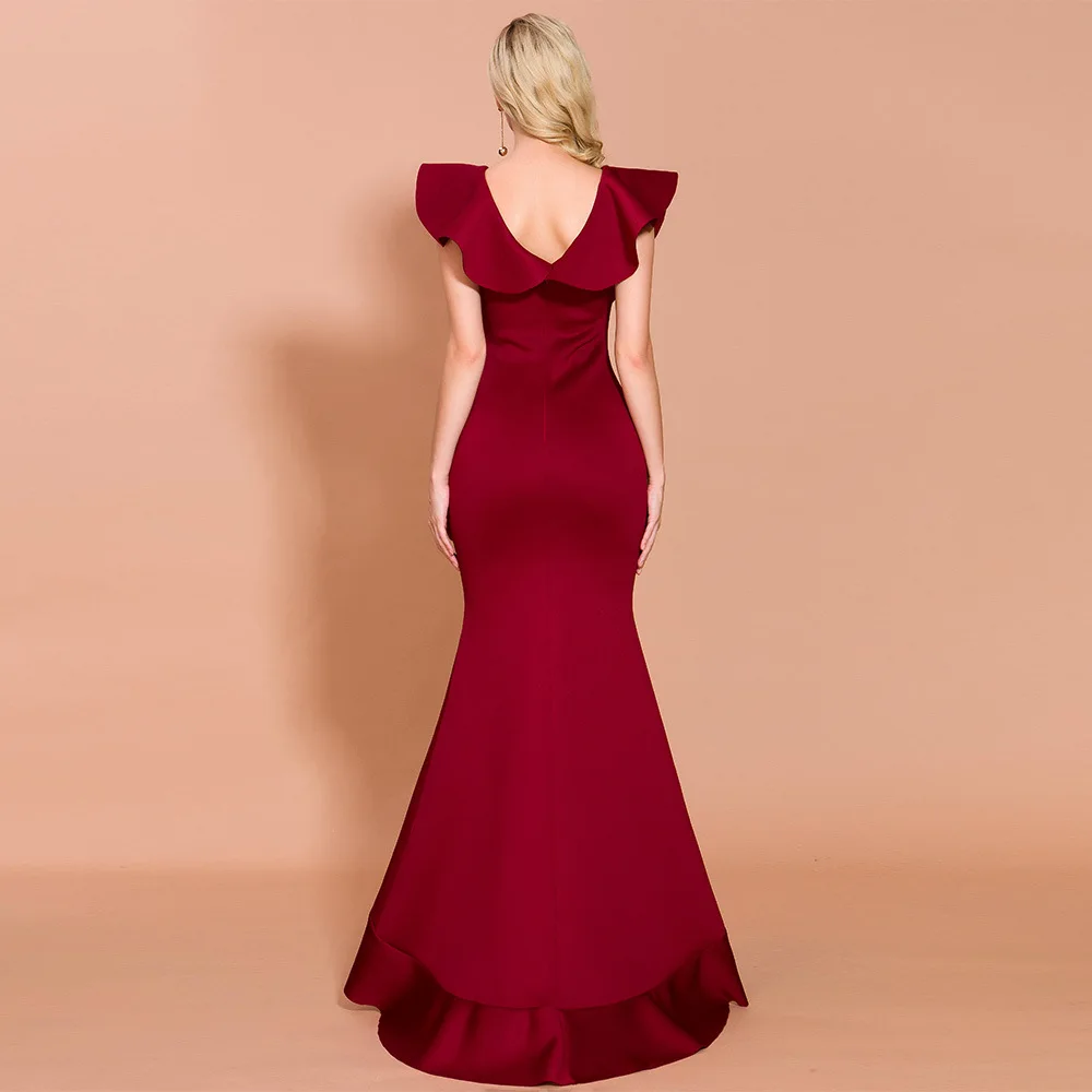 2 Colors White Dress Elegant Fashion Night Club Dresses Women Wedding Party Dress Long Sexy Red Bodycon