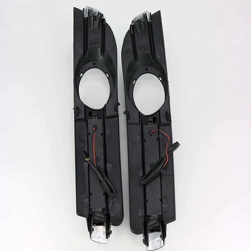 DHBH-2Pcs для AUDI A6 C6 2005 2006 2007 2008 светодиодный DRL дневные ходовые огни 12 В ABS Противотуманные фары отверстие