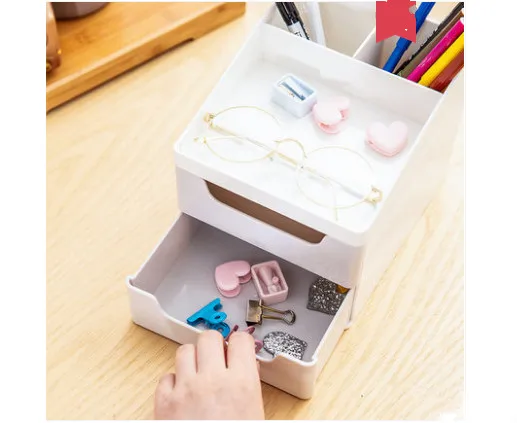

1 Pcs Simple Multi-function Solid Color Pen Pencil Holders Container Desk Organizer Stand Stationery Storage Box